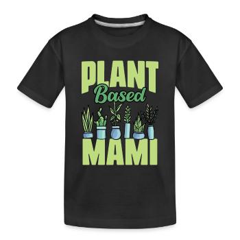Maman à base de plantes Génial Fan de jardinage pour un - T-shirt bio Premium pour bambins - noir - Devant