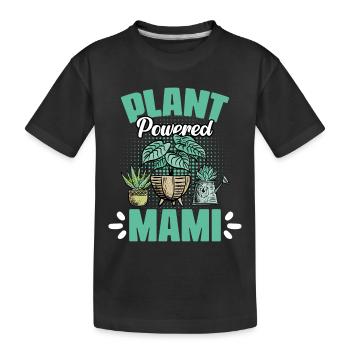 Mami de jardinage génial alimenté par des plantes pour un - T-shirt bio Premium pour bambins - noir - Devant