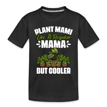Plante Mami Drôle Jardinage Plantes d’intérieur Humour Pour - T-shirt bio Premium pour bambins - noir - Devant