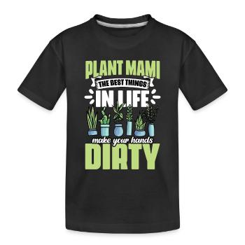 Les meilleures choses dans la vie Plantes d’intérieur impressionnantes pour un - T-shirt bio Premium pour bambins - noir - Devant