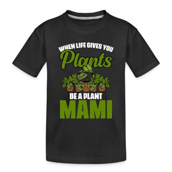 Quand la vie donne à vos plantes drôle de plante de jardinage - T-shirt bio Premium pour bambins - noir - Devant