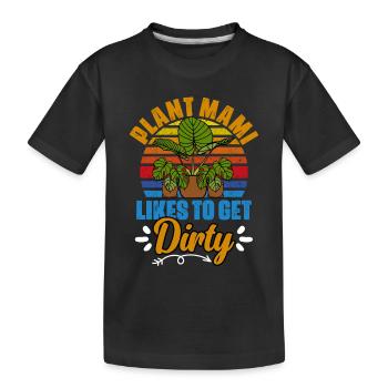 Plantez Mami Vintage Gardening Plants For A - T-shirt bio Premium pour bambins - noir - Devant