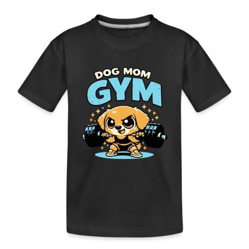 Chibi Dog Gym Workout - Toddler Premium Organic T-Shirt