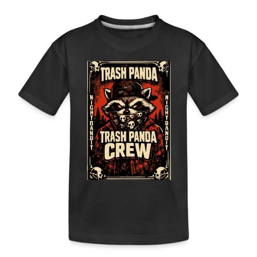 Midnight Forager Raccoon Mushroom Hunter - Toddler Premium Organic T-Shirt