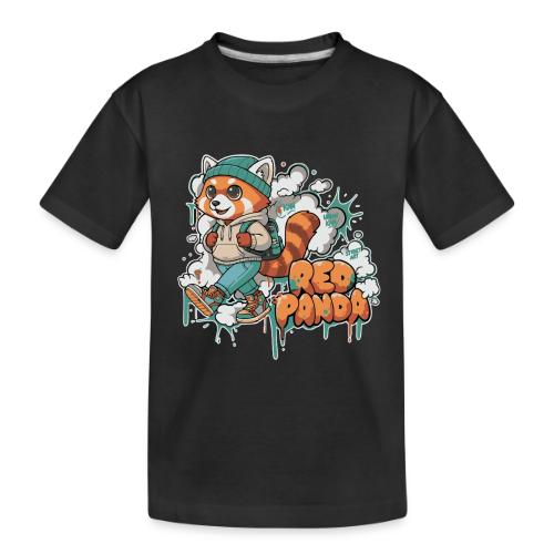 Red Panda Street Graffiti Vibes - Toddler Premium Organic T-Shirt