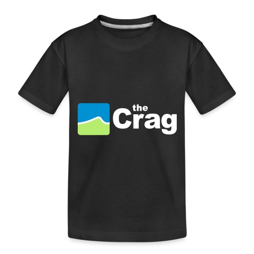 theCrag logo white - Toddler Premium Organic T-Shirt