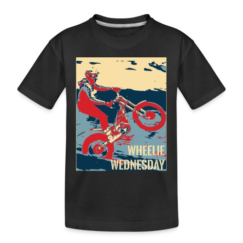 Wheelie Wednesday Trials Bike - Toddler Premium Organic T-Shirt