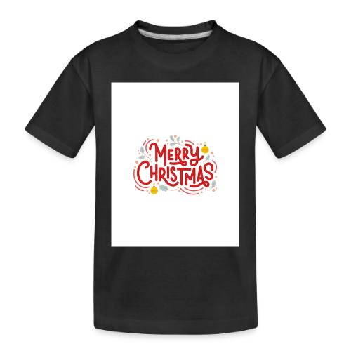 Merry Christmas white - Toddler Premium Organic T-Shirt