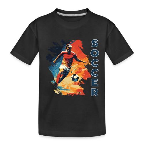 Soccer Action Pulse - Toddler Premium Organic T-Shirt