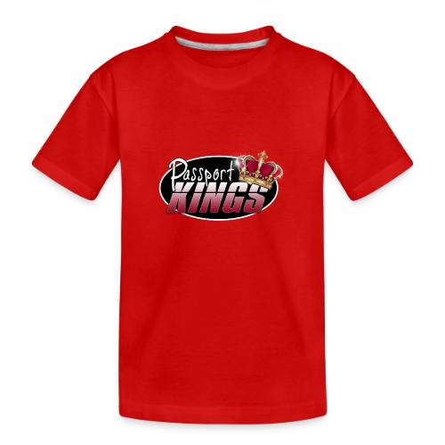 Passport Kings logo for dark shirts - Toddler Premium Organic T-Shirt