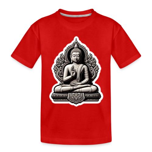 The Buddha Displaying Hand Mudra - Toddler Premium Organic T-Shirt