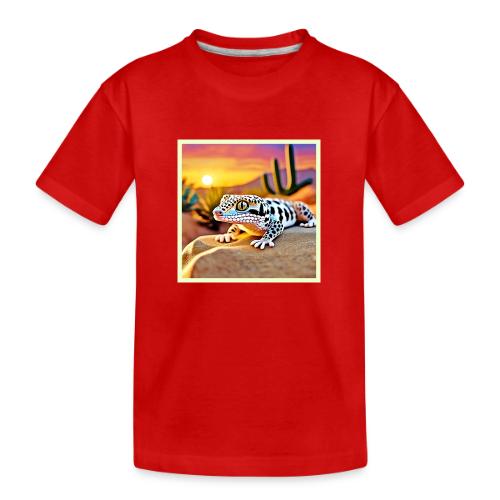 Leopard Gecko Desert Design - Toddler Premium Organic T-Shirt