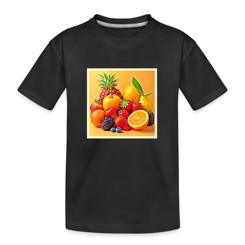 Fresh Bounty: Vibrant Fruit Harvest Art - Toddler Premium Organic T-Shirt