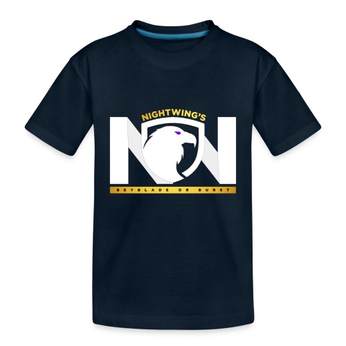 Nightwing All White Logo - Toddler Premium Organic T-Shirt