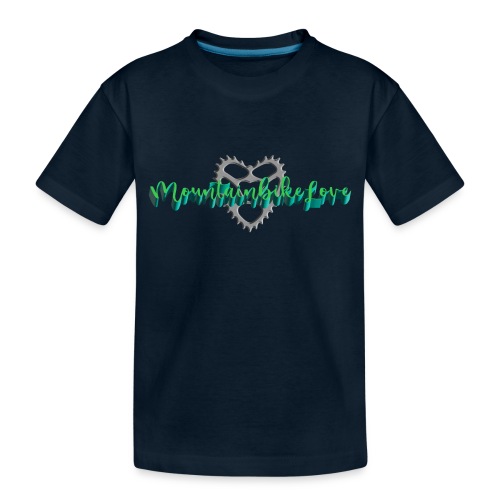 Mountain Bike Love Chainring Heart - Toddler Premium Organic T-Shirt