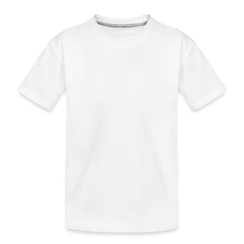 ❤️ + 🎧 (white outline) - Toddler Premium Organic T-Shirt