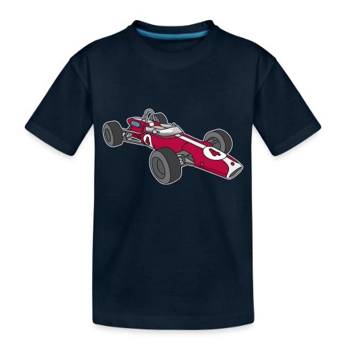 Red racing car, racecar, sportscar - Toddler Premium Organic T-Shirt