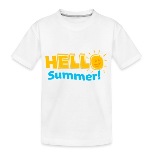 Kreative In Kinder Hello Summer! - Toddler Premium Organic T-Shirt