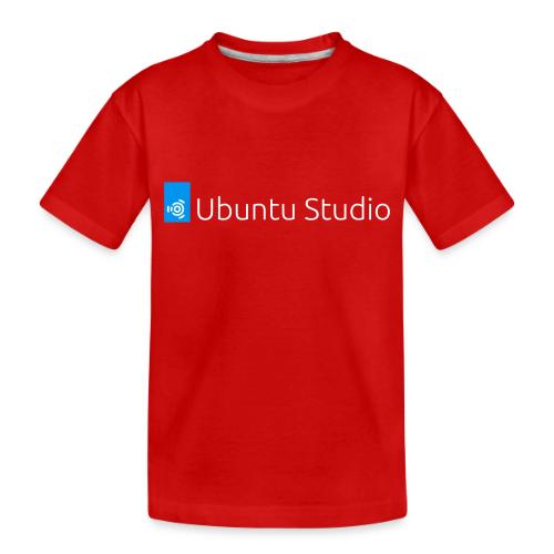 Ubuntu Studio Logo 2022 - White - Toddler Premium Organic T-Shirt