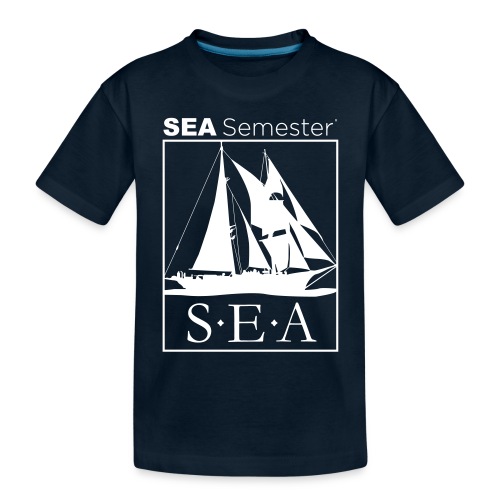 SEA_logo_WHITE_eps - Toddler Premium Organic T-Shirt