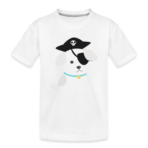 Dog with a pirate eye patch doing Vision Therapy! - Toddler Premium Organic T-Shirt