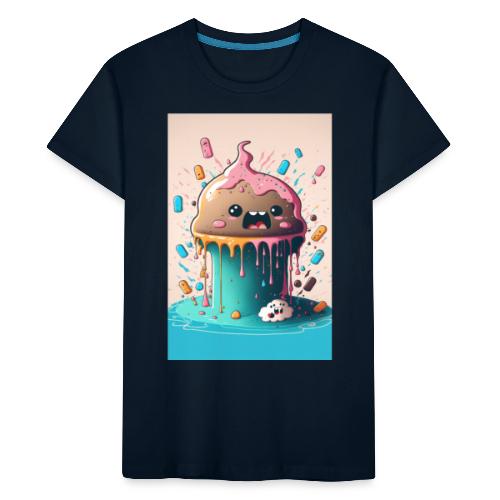 Cake Caricature - January 1st Dessert Psychedelics - Toddler Premium Organic T-Shirt