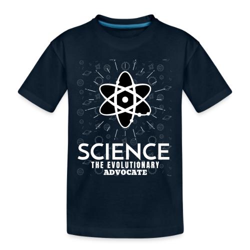 Science The Evolutionary Advocate White Design - Toddler Premium Organic T-Shirt