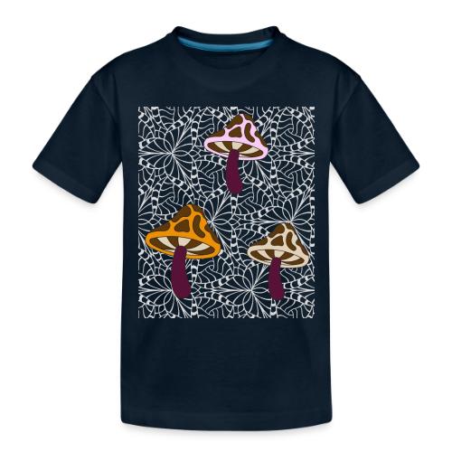 Fall Season Mushroom Designs - Toddler Premium Organic T-Shirt