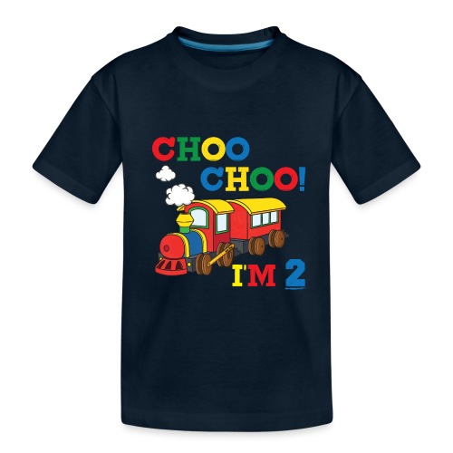 Children Choo Choo I'm 2 Train - Toddler Premium Organic T-Shirt