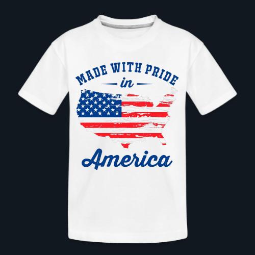 Made with pride in America - Kid's Premium Organic T-Shirt