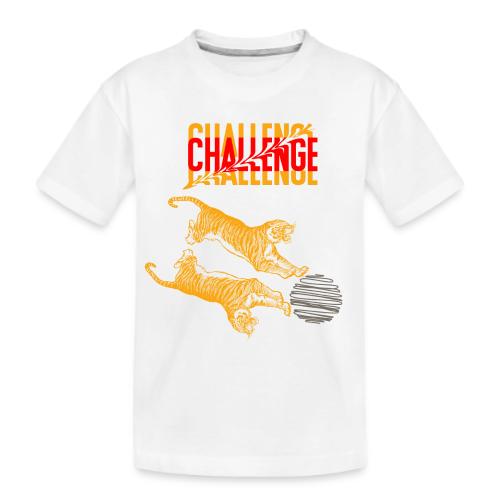 Double tiger fashion, jungle feline animals. - Kid's Premium Organic T-Shirt