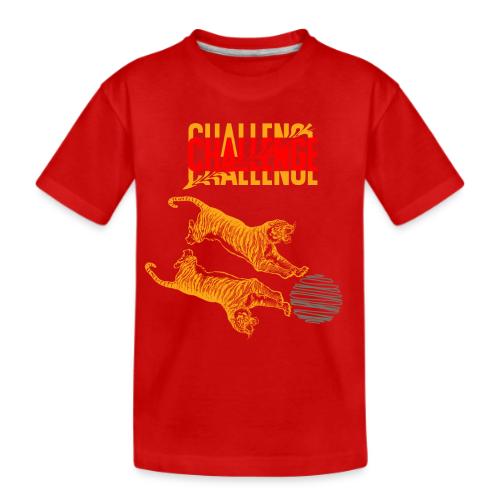 Double tiger fashion, jungle feline animals. - Kid's Premium Organic T-Shirt