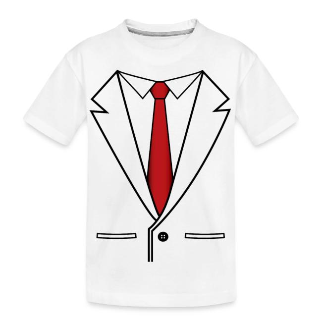 Business Suit With Red Tie