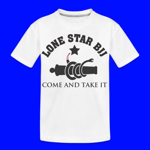 Lone Star BJJ - Come and Take It - Black and Red - Kid's Premium Organic T-Shirt