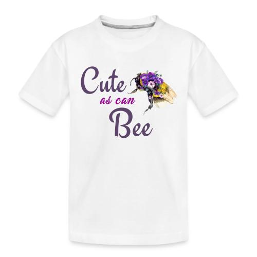 Cute as can bee - Kid's Premium Organic T-Shirt
