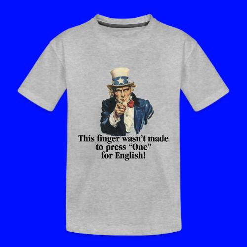 Uncle Sam - Finger - Kid's Premium Organic T-Shirt
