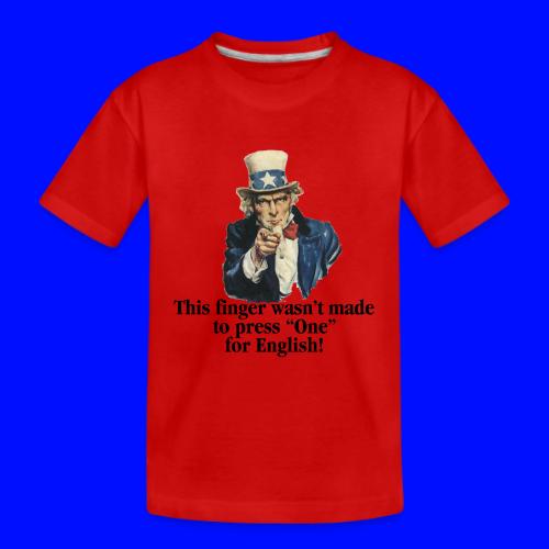 Uncle Sam - Finger - Kid's Premium Organic T-Shirt