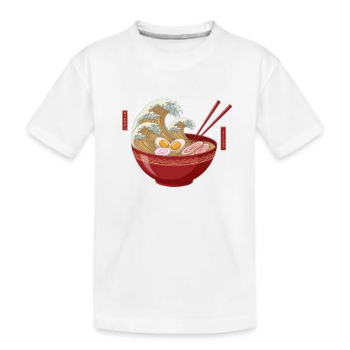 The Great Wave of Ramen - Kid's Premium Organic T-Shirt