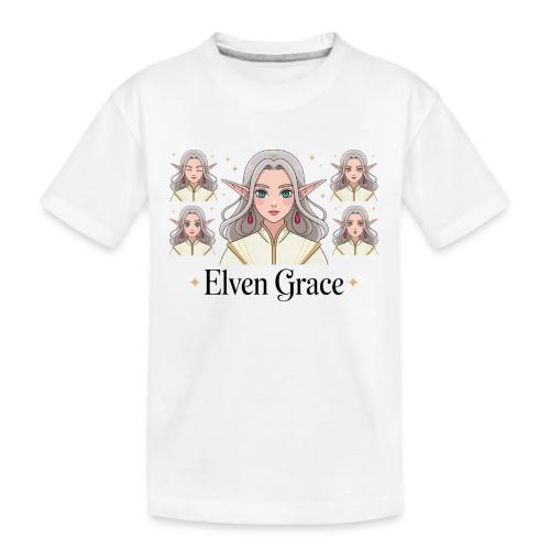 Elven Grace Fantasy Elf Maiden Graphic Magic - Kid's Premium Organic T-Shirt