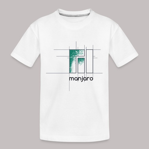 Manjaro Logo Draft - Kid's Premium Organic T-Shirt