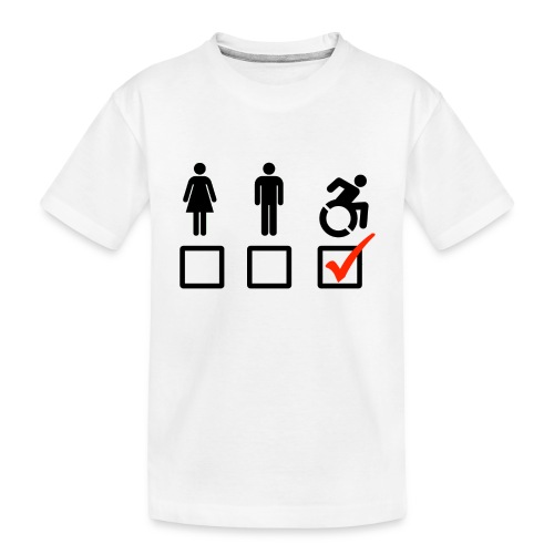 A wheelchair user is also suitable - Kid's Premium Organic T-Shirt