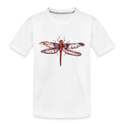 Dragonfly red - Kid's Premium Organic T-Shirt