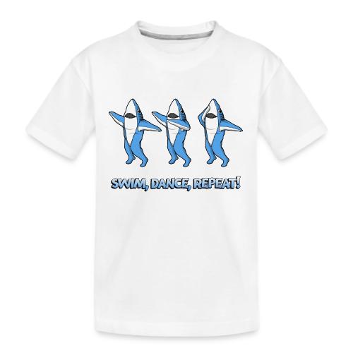 Dancing Sharks - Swim, Dance, Repeat - Kid's Premium Organic T-Shirt