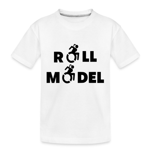 As a lady in a wheelchair i am a roll model - Kid's Premium Organic T-Shirt