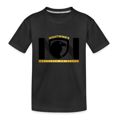 Nightwing All Black Logo - Kid's Premium Organic T-Shirt