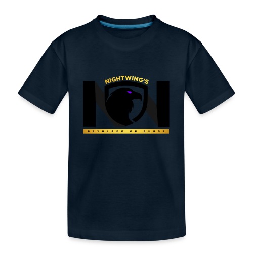 Nightwing All Black Logo - Kid's Premium Organic T-Shirt