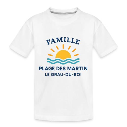 Family Beach Shirt – Plage des Martin Design - Kid's Premium Organic T-Shirt