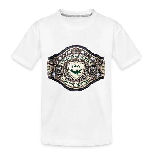 Nap Champion Belt T Shirt - Kid's Premium Organic T-Shirt