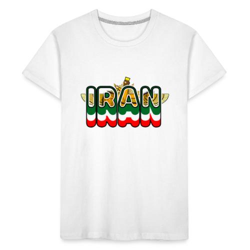 Iran Lion Sun Farvahar - Kid's Premium Organic T-Shirt