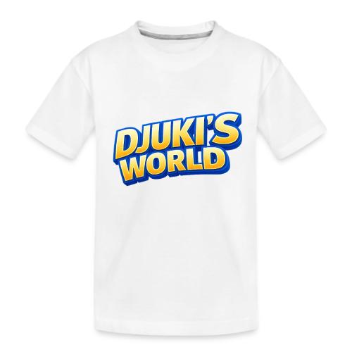DJUKI’S WORLD – Golden Logo - Kid's Premium Organic T-Shirt